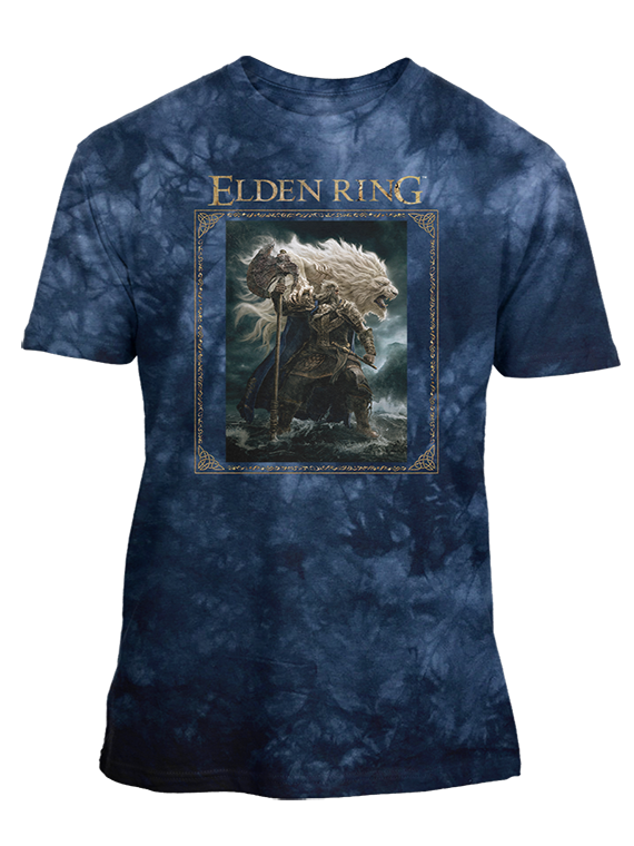Official Elden Ring - Godfrey Navy Crystal Wash Tee