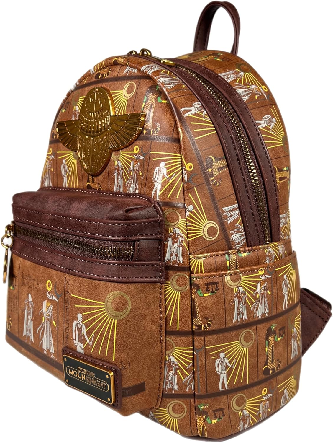 Moon Knight Hieroglyphics Backpack side view