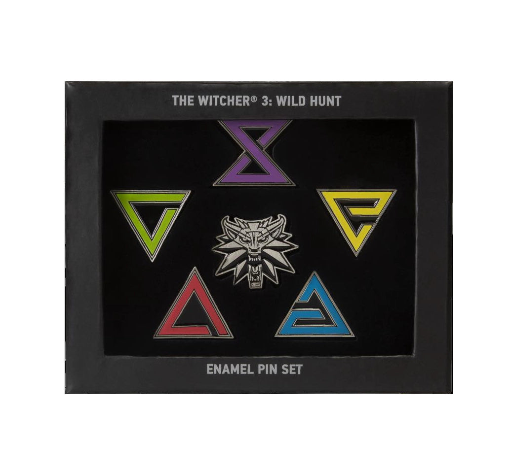 The Witcher 3 - Wild Hunt: Witcher Signs enameled pin set