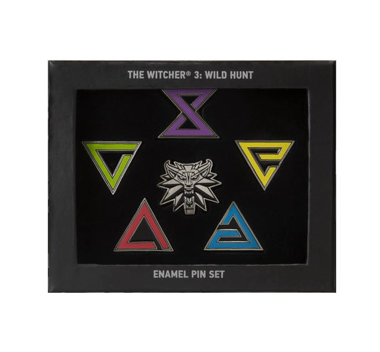 The Witcher 3 - Wild Hunt:  Witcher Signs enameled pin set