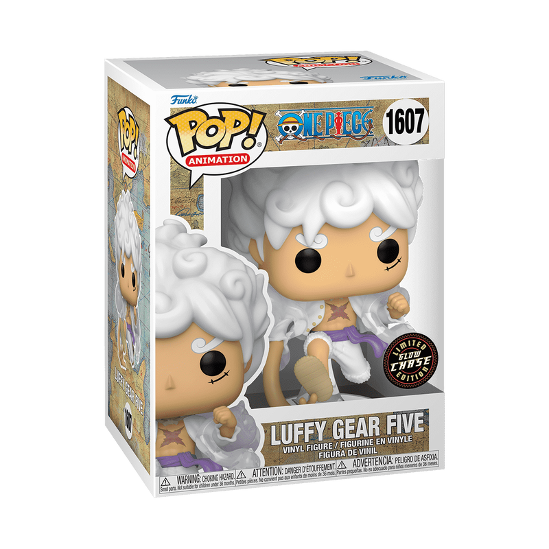 Funko Pop! One Piece Gear 5 Luffy #1607 – Black Eye Paint Variant  Glow Chase"