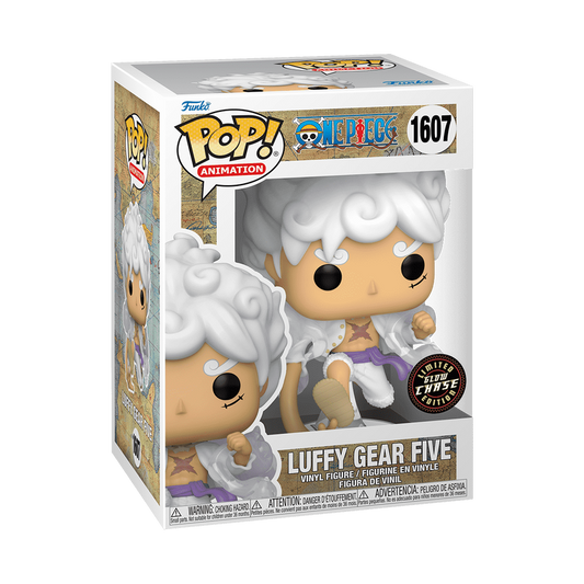 Funko Pop! One Piece Gear 5 Luffy #1607 – Black Eye Paint Variant  Glow Chase"