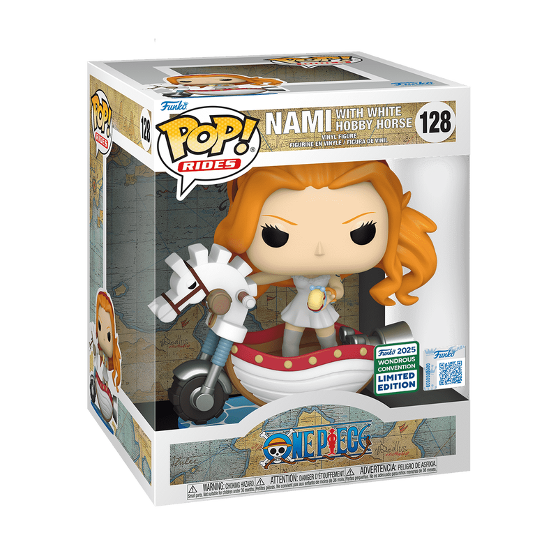 Funko Pop! One Piece Deluxe Nami with White Hobby Horse #128