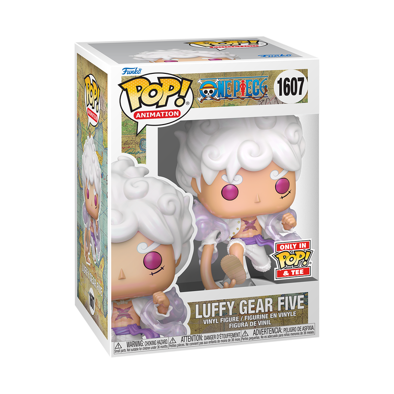Funko Pop! One Piece Luffy Gear Five #1607 - Pop & Tee Edition
