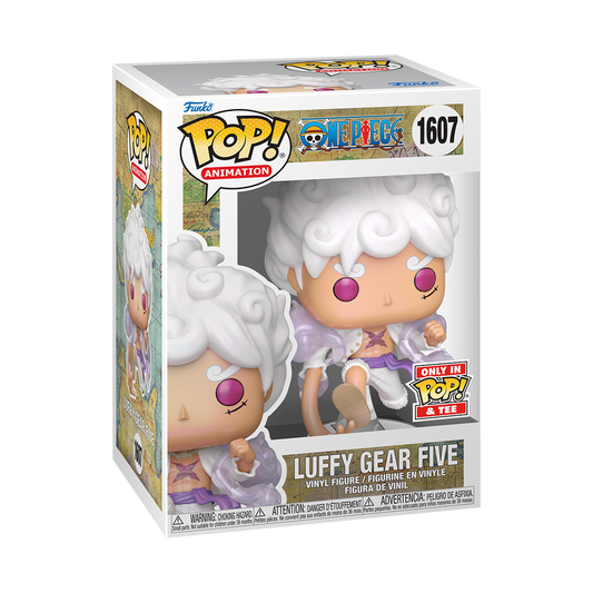 Funko Pop! One Piece Luffy Gear Five #1607 - Pop & Tee Edition