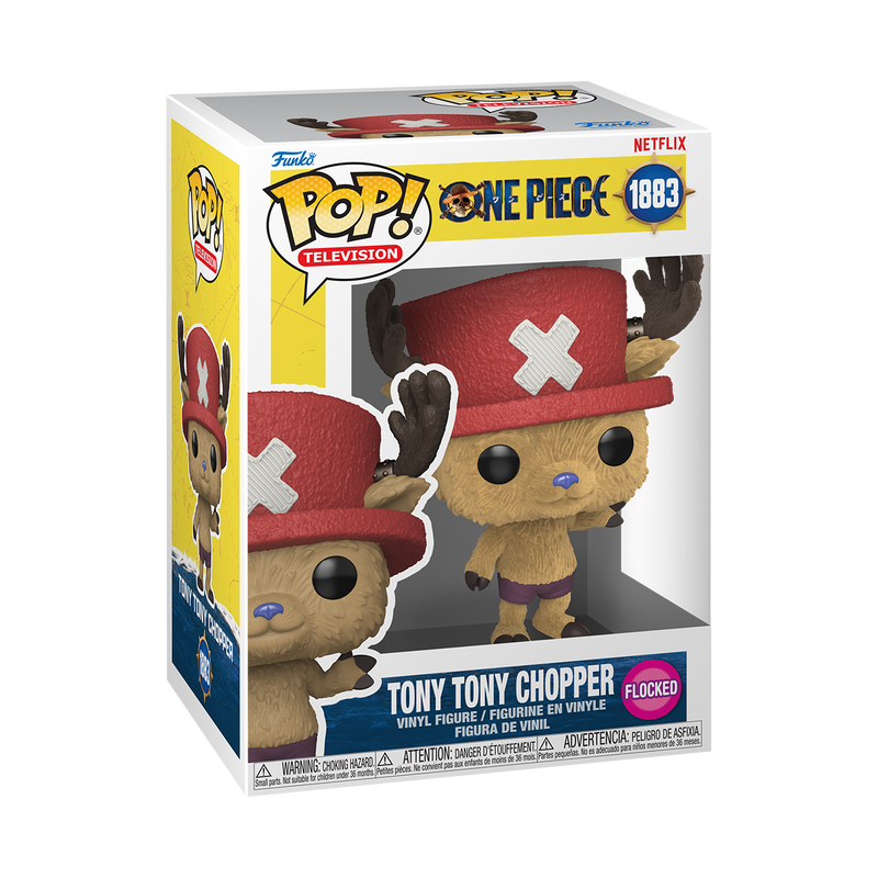 Funko Pop! One Piece Tony Chopper Flocked #1883 - One Piece Live Action Netflix - mint