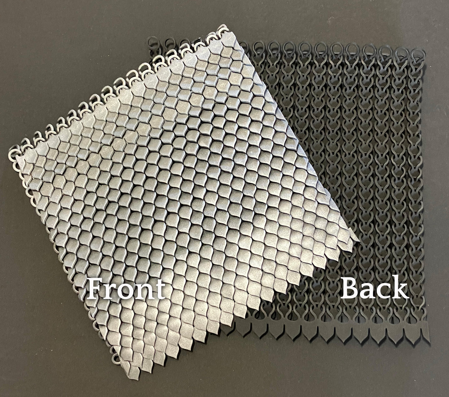 Silver EVA foam Scale Chainmaille Armor 1 Square Foot Custom Made